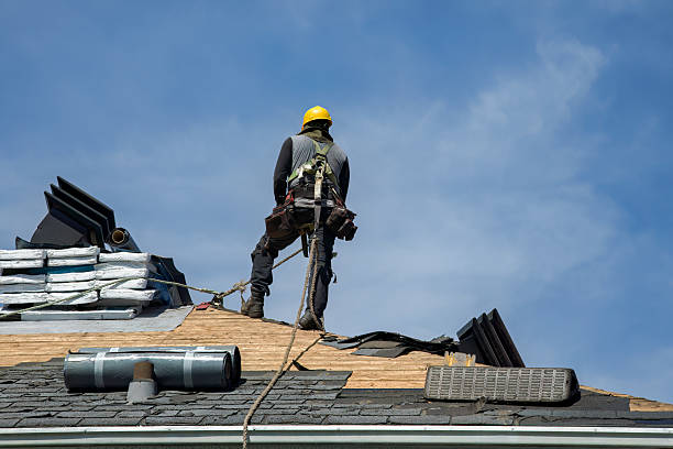 Professional Roofing technician working in Layland, WV